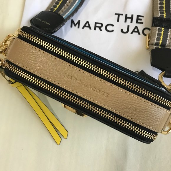 Marc Jacobs Snapshot Tricolor Leather Camera Bag Blue - Picture 5 of 7